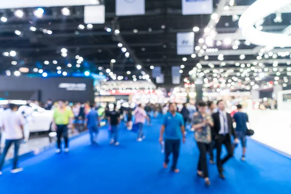 Verschwommener Defokussierter Hintergrund Der Öffentlichen Ausstellungshalle Gewerbeschau Jobmesse Oder Börse — Stockfoto