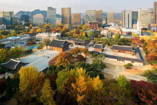 Deoksugung Palace Ciudad Seúl Temporada Otoño Seúl Corea Del Sur —  Fotos de Stock