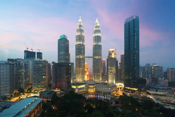 Kuala Lumpur Paisaje Urbano Vista Panorámica Del Horizonte Ciudad Kuala — Foto de Stock