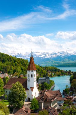 Tarihi Thun kentinin peyzaj, Bern Kantonu içinde