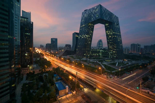 China's Beijing City, a famous landmark building, China CCTV (CC — Stock Photo, Image