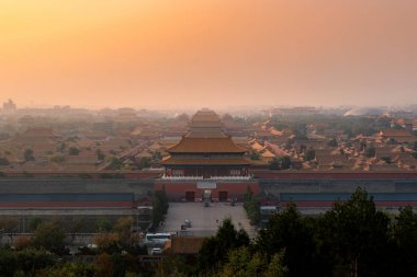 Beijing antik yasak şehir sabah, Beijing, Çin.