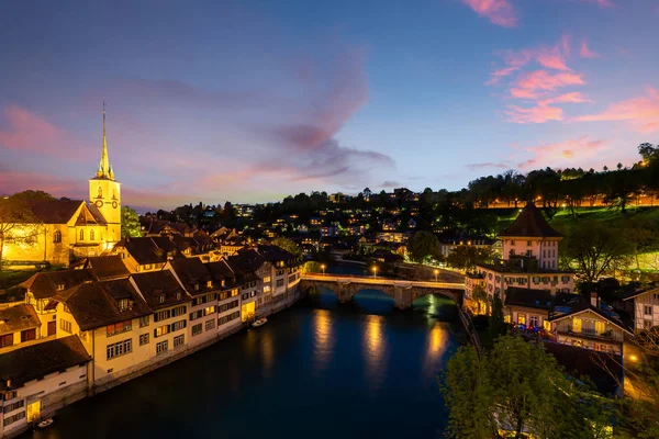 Berna. Immagine di Berna, capitale della Svizzera, durante i dramati — Foto Stock