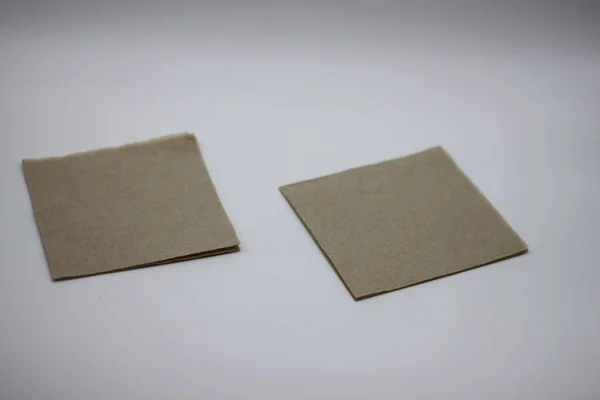 Ekologiczne Serwetki Papierowe Wykonane 100 Makulatury — Zdjęcie stockowe
