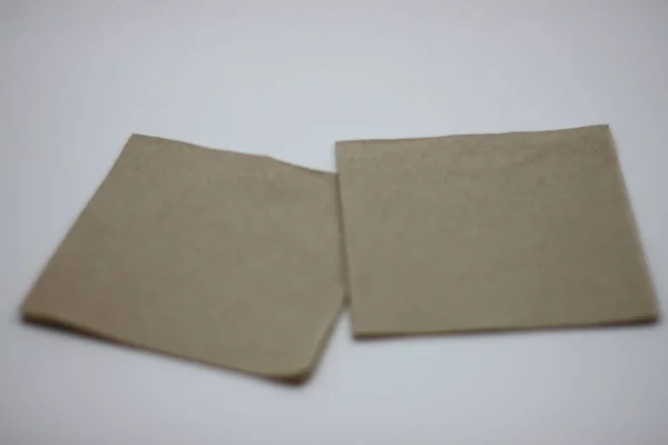 Екологічні Паперові Серветки Виготовлені 100 Переробленого Паперу — стокове фото