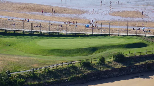 View Golf Course Next Beach Zarauz Basque Country Spain — Stock Photo, Image