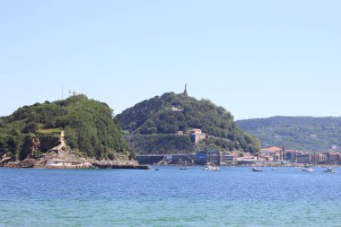 San Sebastian şehri manzaralı, İspanya.