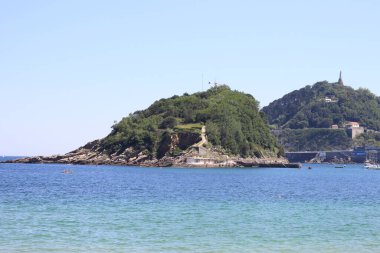 San Sebastian şehri manzaralı, İspanya.