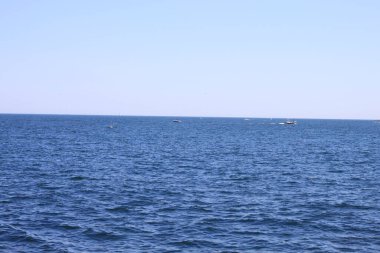 Güzel bir deniz manzarası. Seyahat arkaplanı