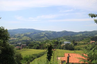 landscape with the mountains and a mountain range