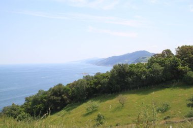 Deniz kıyısının güzel manzarası