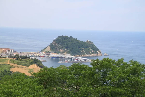 Skyline Van Getaria Stad Baskenland Spanje — Stockfoto