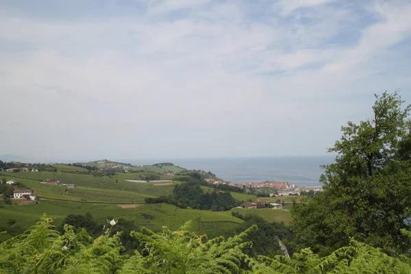 Getaria Skyline País Vasco España — Foto de Stock