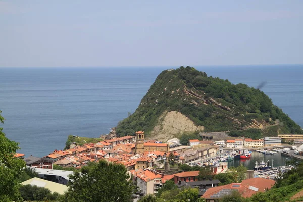 Getaria Skyline Cidade País Basco Espanha — Fotografia de Stock