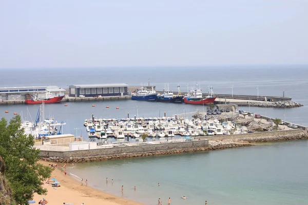 Paisaje Del Puerto Getaria País Vasco España —  Fotos de Stock