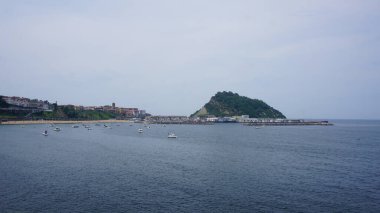 İspanya 'nın Bask ülkesindeki Getaria manzarası