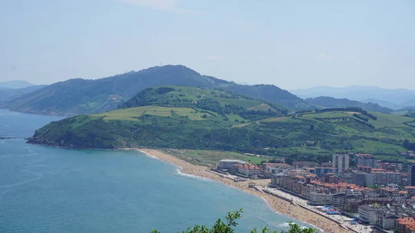 Krajina Pláže Zarautz Baskicku — Stock fotografie