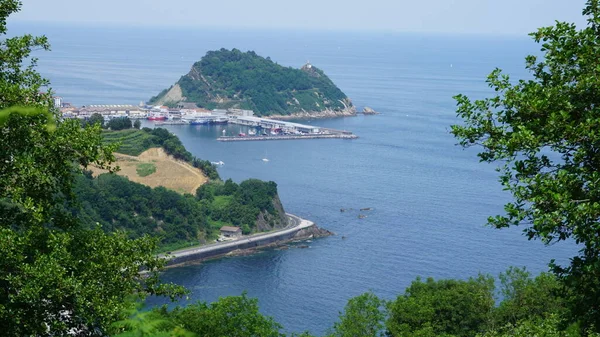 Getaria Landschap Haven Gezien Vanuit Bush Baskenland — Stockfoto