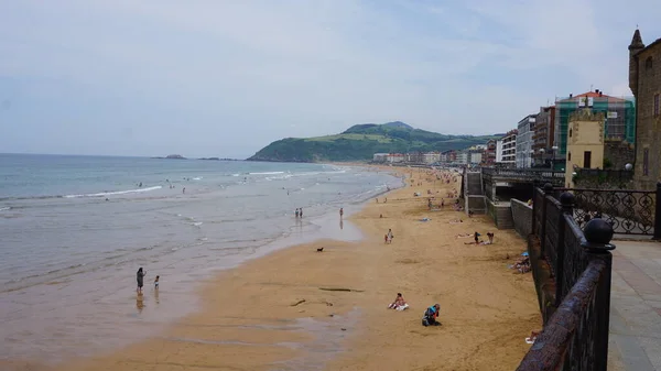 Landscape Zarauz Beach Basque Country Spain — Stock Photo, Image