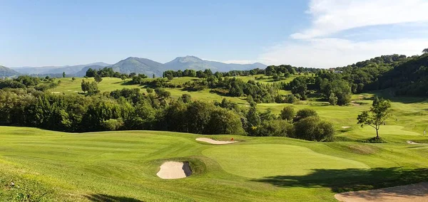 Landskap Golfbana Baskien Spanien — Stockfoto