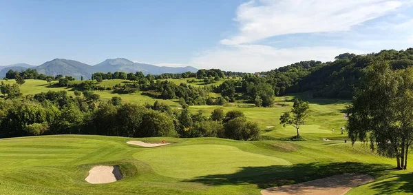 Landskap Golfbana Baskien Spanien — Stockfoto