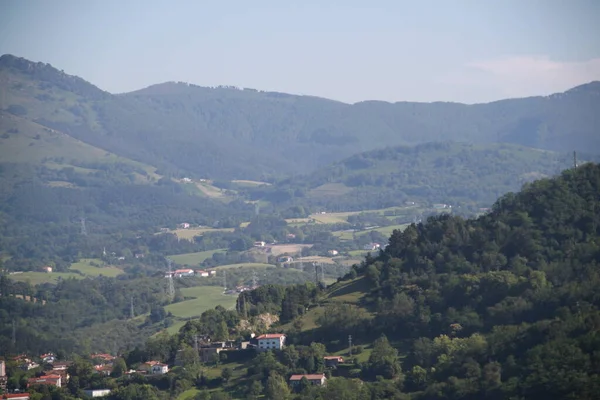 Krajobraz Wiejski Donostia San Sebastian Kraj Basków Hiszpania — Zdjęcie stockowe