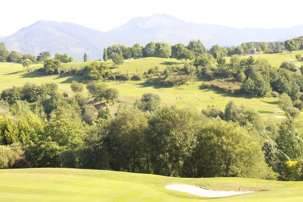 Golflandskap Baskien Spanien — Stockfoto