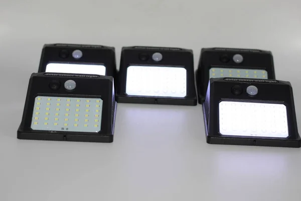 Proyectores Solares Con Sensor Movimiento Sensor Luz — Foto de Stock