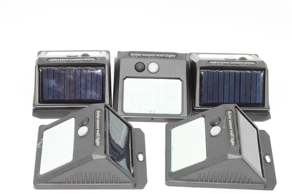Proyectores Solares Con Sensor Movimiento Sensor Luz — Foto de Stock