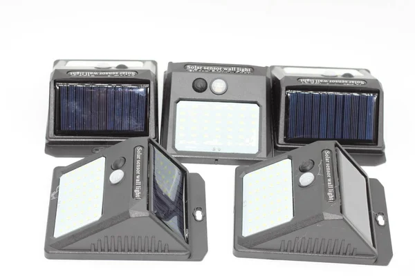 Proyectores Solares Con Sensor Movimiento Sensor Luz — Foto de Stock