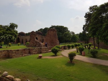 Yeni Delhi, Hindistan, 18 Ağustos 2019: Hindistan 'ın Delhi şehrinde Kutub kompleksi