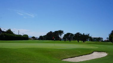 Golf Sahası ve yeşil çimen