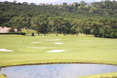 golf sahası güzel manzara