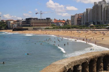 view on the city coast, barcelona, catalonia, spain