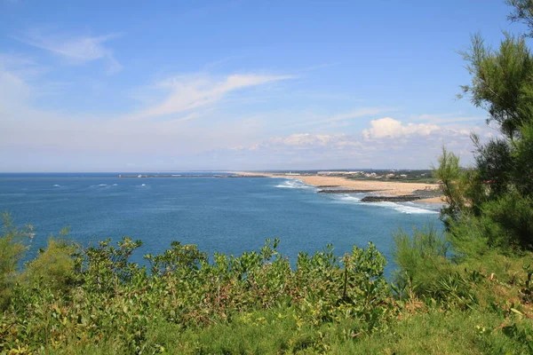 Surfstrand Biarritz Frankrike — Stockfoto