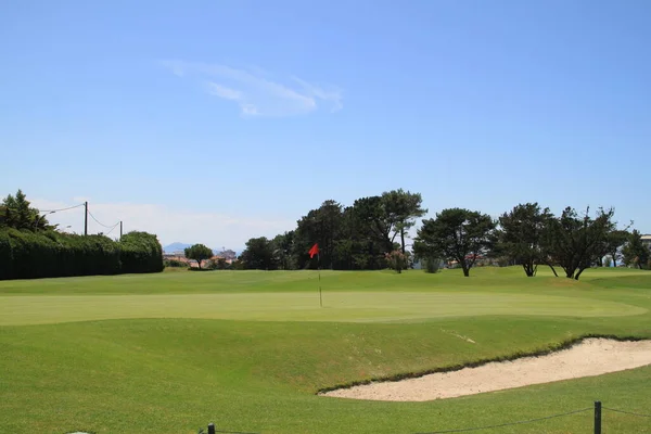 Biarritz Golf Landskap Baskien Aquitaine Frankrike — Stockfoto