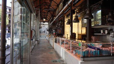 Madrid, İspanya, 28 Ağustos 2020: Madrid San Miguel Pazarı
