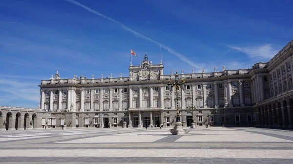 Мадрид Испания Августа 2020 Королевский Дворец Мадрида — стоковое фото