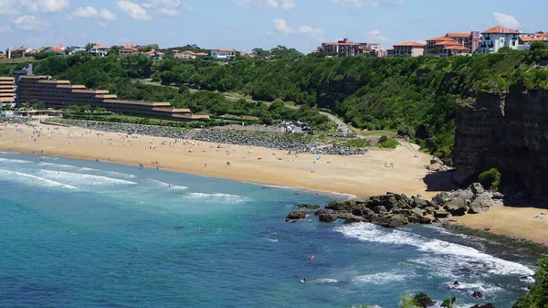 Aquitaine Frankrike Juni 2020 Landskap Biarritz Stranden — Stockfoto