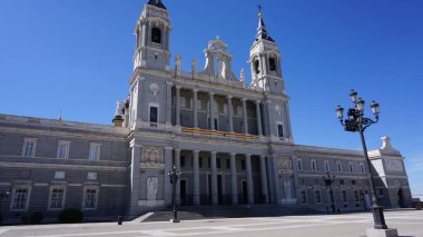 Madrid, İspanya, 27 Ağustos 2020: Madrid Kraliyet Sarayı