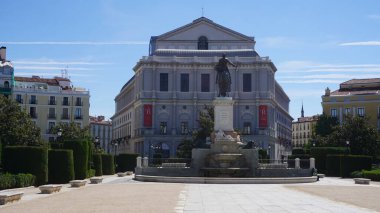 Madrid, İspanya, 27 Ağustos 2020: Madrid Kraliyet Tiyatrosu
