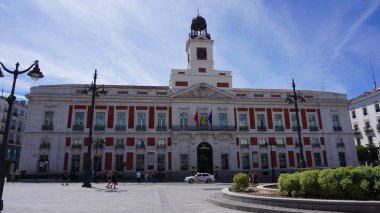 Madrid, İspanya, 27 Ağustos 2020: Madrid Puerta del Sol
