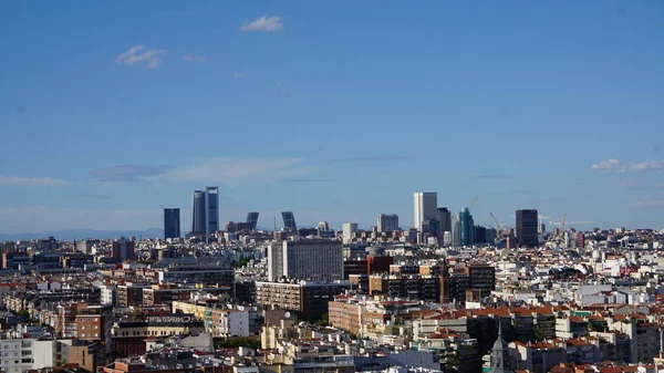 Madri Espanha Agosto 2020 Paisagem Aérea Madri Verão — Fotografia de Stock