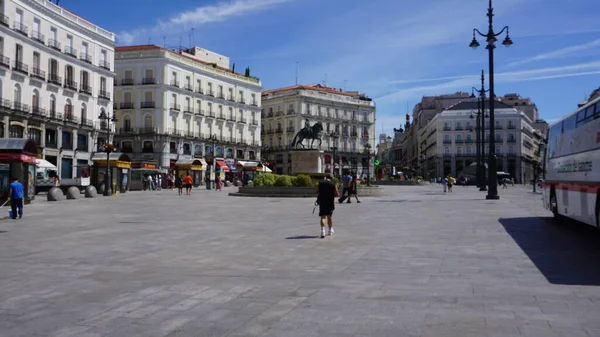 Madrid España Agosto 2020 Puerta Del Sol Madrid —  Fotos de Stock
