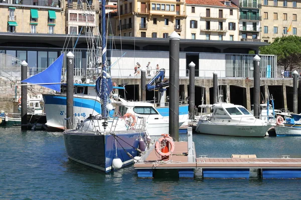 Donostia San Sebastian Pais Vasco Agosto 2020 Paisagem Porto Parte — Fotografia de Stock