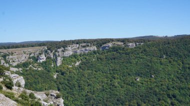 Navarra 'daki Sierra de Urbasa' da doğa manzaraları