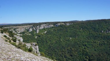 Navarra 'daki Sierra de Urbasa' da doğa manzaraları