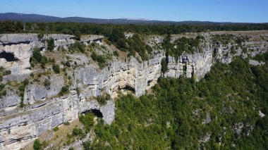 Navarra 'daki Sierra de Urbasa' da doğa manzaraları