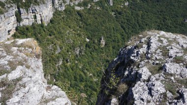 Navarra 'daki Sierra de Urbasa' da doğa manzaraları
