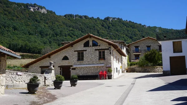 Urbasa Navarra España Septiembre 2020 Paisajes Rurales Localidad Baquedano Camino —  Fotos de Stock